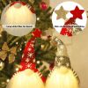 Lighted Christmas Gnome, Handmade Plush Scandinavian Swedish Tomte, Light Up Elf Toy Holiday Present