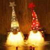 Lighted Christmas Gnome, Handmade Plush Scandinavian Swedish Tomte, Light Up Elf Toy Holiday Present